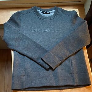 Salomon Women’s Crewneck Pullover Running Sweatshirt, Kangaroo Pocket, Midlayer